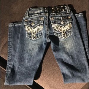 POOS-SOLD Girls Size 7 Miss Me’s Full Length